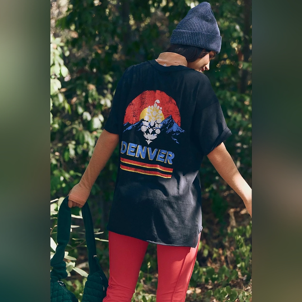 Brand New FP Movement Inspire Graphic Boyfriend Tunic In XL